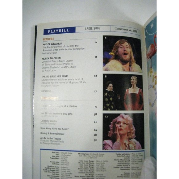 33 Variations Playbill April 2009 Eugene O'Neill Theatre Ticket Jane Fonda Hanks - Picture 4 of 7